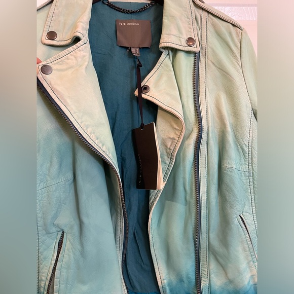 NWT Muubaa ombre color leather jacket - Picture 5 of 11